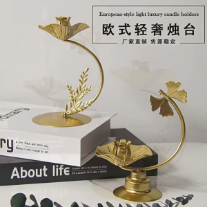 Elegant Metal Holder Flower Shape Iron Tapered Stand Candlestick for Wedding Table Centerpieces Decors