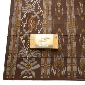 Sarung Atlas Harmoni Idaman Kembang 555 Favorite Santri Dewasa Terbaru Pria Muslim Motif BHS Hitam