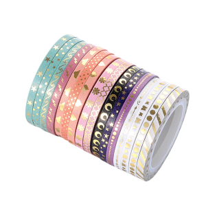 16 CuộN mỏng washis băng nghệ sĩ băng băng dính trang trí lấp lánh crafting băng băng dán đồ dùng thủ công