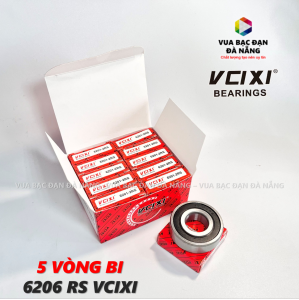 [COMBO 5 CÁI] Vòng bi bạc đạn VCIXI 6206 6207 6208 6209 2RS 30x62x16 35x72x17 40x80x18 45x85x19 chính hãng