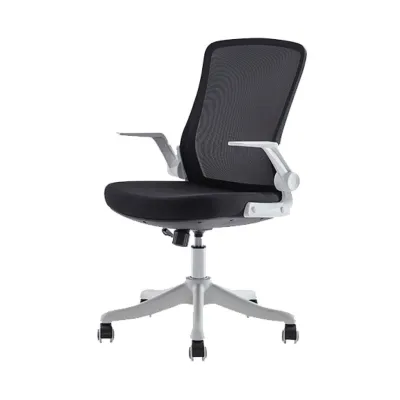 Deli Ergonomic Office Chair Furniture Home Living Mesh Back Office Chair Kerusi Gaming Black Pink Grey 91106