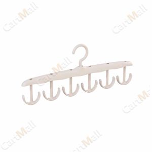 Anti Slip Multi Hook Coat Rack Multifunctional Hanger with 6 Hooks