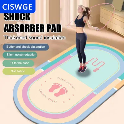 [COD] CISWGE Nhảy dây Thảm Yoga cầu vồng thể thao nhà chống sốc thảm sàn thể dục thảm chống trượt dày im lặng