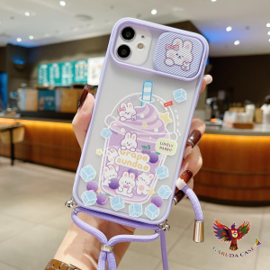 GRC Case casing Slingcase Slide Kamera Karakter Tali Lanyard Sling Karakter SS197 Casing Oppo A37 neo 9 F1s A59 A3s A5s A7 A11k A12 Oppo A9 2020 A5 2020 A31 A8 A52 A92 A53 Oppo A33 2020 Oppo Reno 4 Oppo A15 A15S A54