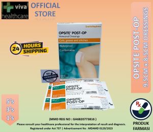 Opsite Post-Op 9.5cm x 8.5cm 86300303 66000709 Smith & Nephew Adhensive Waterproof Dressings Sterile 施樂輝防水抗菌 2 1/2" X 2"