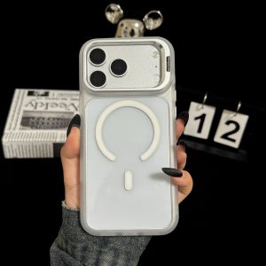 Magnetic For Magsafe Clear Phone Case For iPhone 18 17 Air 16 15 14 Plus 13 Pro Max Transparent Camera Holder Protective Cover