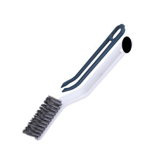 【Free Shipping】2 in 1 Multipurpose Bathroom Tile Floor Crevice Cleaning Brush Grooved Floor Crevice Brush with Handle Multi-functional Window Brushes