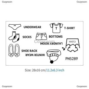 [COD] Cozyroom สติกเกอร์ติดเสื้อผ้าสำหรับเด็กผู้ชายสติกเกอร์ตกแต่งบ้านและตู้เสื้อผ้าสติกเกอร์ศิลปะสำหรับห้องนอน