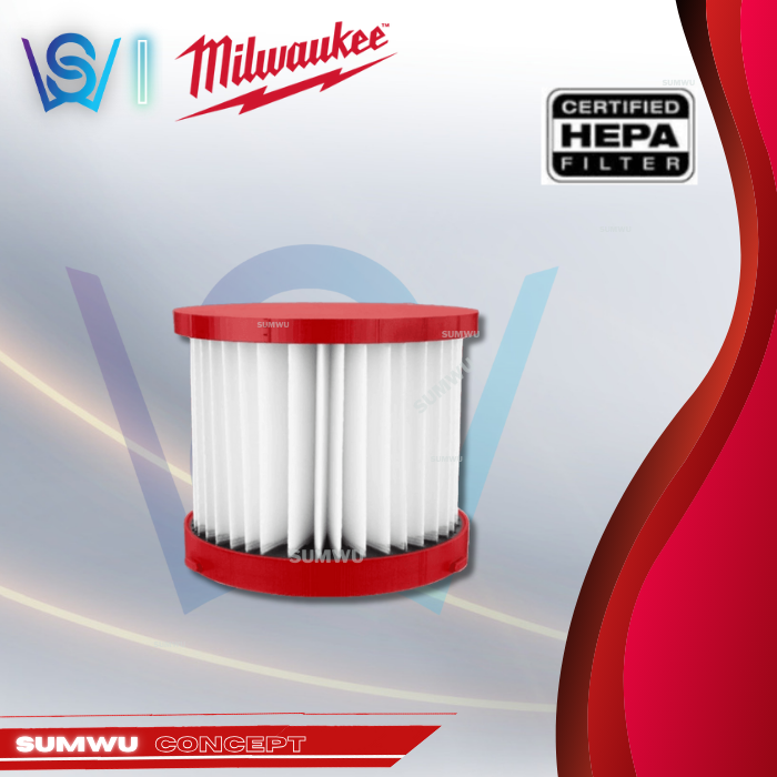 Milwaukee HEPA Filter Replacement for Vacuum Cleaner M18 VC2/ M18 FPOVCL/ M12 FVCL (49-90-1900)