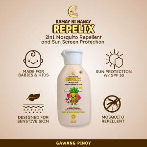 Kamay ni Nanay Repelix Baby Sunscreen – Protects Baby’s Skin from Sunburn Naturally
