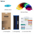 Selens Universal Flash Gels Lighting Filter SE-CG20  20 pcs Combination Kits for Camera Flash Light Strobe Light, Color Correction Filter Color Gels for Speedlight. 