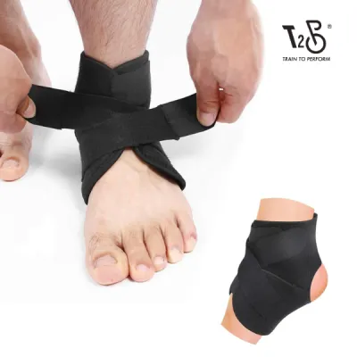 T2P Athletic Ankle Support Guard | Adjustable Elastic Strap Brace for Sports & Gym