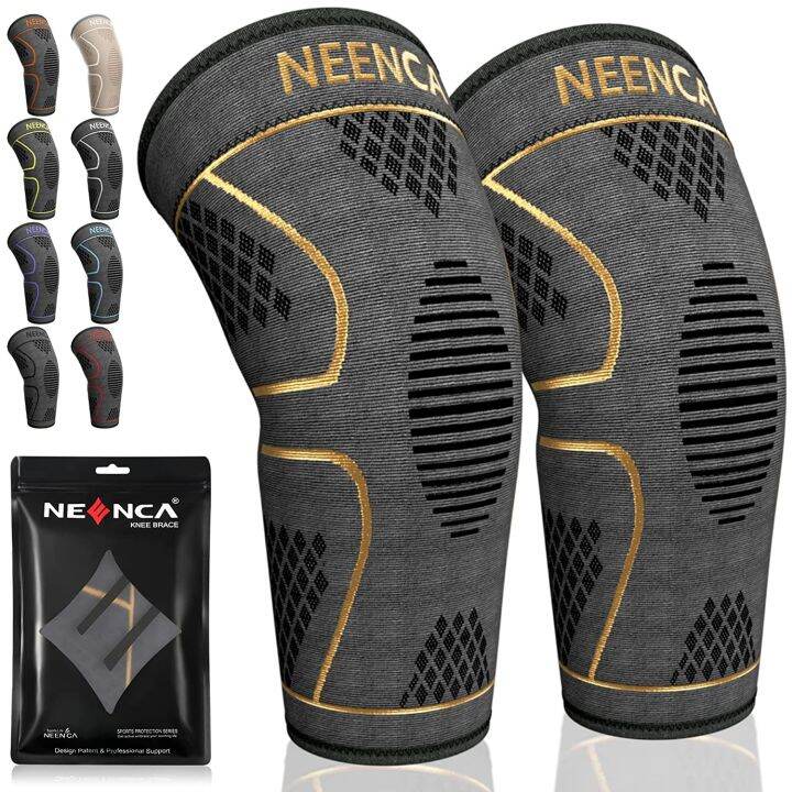 NEENCA 2 Pack Knee Brace, Knee Compression Sleeve Support for Knee Pain ...