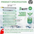HEATIT Heat Tape for Water Freeze Protection Self-Regulating Heat Cable for Metal And Plastic Pipes Roof & Gutters De-Icing Heating Trace Tape Anti-Freeze Heater System 6ft Lighted Plug 35FT. 