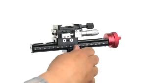 xpkQ Aluminium Alloy Double Precision Stacked Photography Micrometer Micro Trimming Guide 180MM Macro Focusing Rail Slider new Z5Q1T