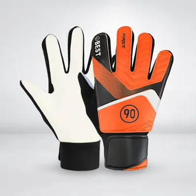 Seastina Găng tay thủ môn bóng đá có bảo vệ Latex chống chống trơn trượt và băng trợ lực cổ tay có thể điều chỉnh để chơi an toàn