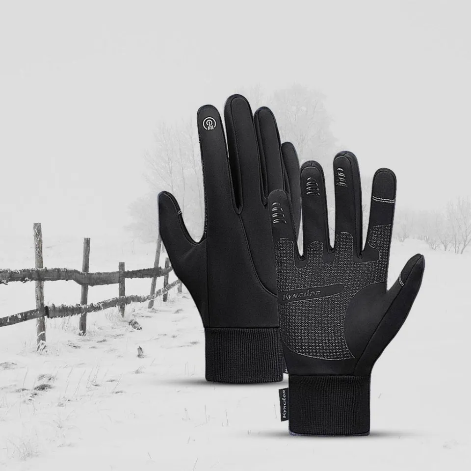 Hellery Anti-Water Winter Gloves Touch Screen Anti-Slip Thermal
