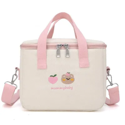 Tas Bayi Multifungsi Diaper Cooler Bag Stroller Korea Korean Tas Asi Bear Beruang Lucu Botol Susu Perlengkapan Bayi Kado Lahiran Gift