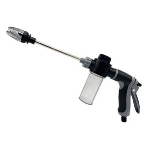 Súng Xịt Nước Áp Lực Cao - Vòi Phun Kim Loại Điều Chỉnh Chống Trượt Dùng Rửa Xe & Tưới Vườn
