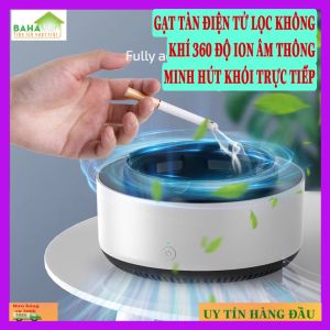 GẠT TÀN ĐIỆN TỬ LỌC KHÔNG KHÍ 360 ĐỘ ION ÂM THÔNG MINH HÚT KHÓI TRỰC TIẾP "BAHAMAR" Gạt tàn thuốc và khử mùi khói thuốc lá khuếch tán không khí trong lành.