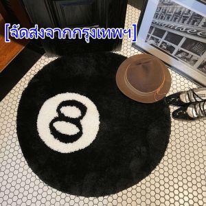 HongKong60พรมปูพื้น กันลื่น กันสิ่งสกปรก สีดํา สําหรับห้องนอน ห้องนั่งเล่น โซฟา