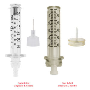 0.3/0.5ml Disposable Sterile Ampoule Head for High Pressure Hyaluronic Pen Lips Injection Tattoo Tip HyaluronGun Anti-Wrinkle