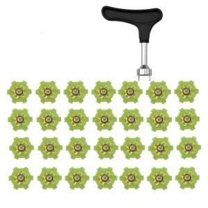 28pcs Golf Cleats Plastic Spikes Nonslip Grip Fastly Twist Shoe Spikes Replacement Golf Trainings Aid