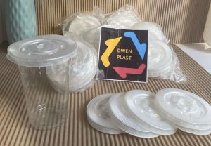 TUTUP GELAS PLASTIK COCOK U/GELAS 10 12 14 16 18 OZ SEMUA MEREK ISI 50 TERMURAH