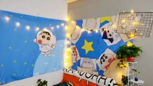 น่ารักเครยอนชินจังพรมตกแต่งห้องผ้าแขวนข้างเตียงเด็กตกแต่งพื้นหลังผ้าแขวนผนังผ้าปิดผนัง