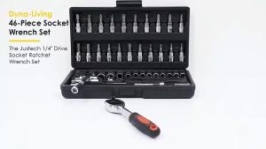 46Pcs Car Motorcycle Repair Tool Set Hand Tools Home Service Motor DIY Kit Tools