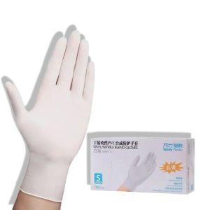 100PCS Nitrile Gloves  Food Gloves Powder Free for Home Baking Salons Hair Dyeing