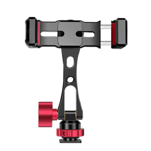 Mobile Phone Holder Double 1/4 Thread Hot Shoe Tripod Adapter Adjustable for Cellphone Quick Releases Plate
