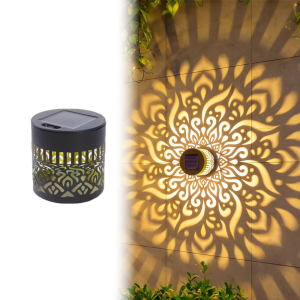 LIVELYN Sunflower Mandala Solar Wall Lamp LED Waterproof Fence Wall Light High Quality Metal Garden Decorative Light Outdoor Night