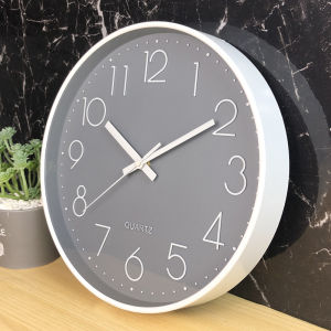 Quartz Silent Nate Simple Elegant Wall Clock with a Minimalist Design for Modern Living Rooms and Home Offices Rainbow Culture
