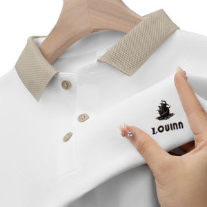 Kaos Polo Pria/ polo shirt pria original/V Neck Kemeja Pria/Lengan Pendek Polo Shirt/ Kaos Kerah Pria dewasa/ Blue Lengan Pendek Kemeja Business casual