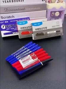 M&G    Waterproof Oil-Resistant Quick-Dry Dual-Tip Marker Art Supplies