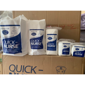 QUICK NURSE Bông Cuộn Y Tế 1kg Chất Liệu Mềm Mại Thấm Hút Tốt Không Kích Ứng Da An Toàn Cho Người Sử Dụng
