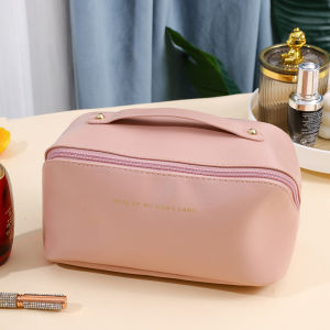 Large Capacity Waterproof Makeup Pouch Bag – Travel Cosmetic & Brush Organizer Bag for Women