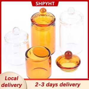 [COD] SHPYHT Local delivery Ship within 24 hours 1:12 Dollhouse Mini Glass Candy Jar Coffee Bean Storage Bottle Kitchen Decor Toy
