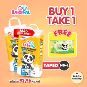 BabyPal Buy 1 Take 1 Quick Dry Diaper for Baby Taped Pants Newborn to XXXL Baby Needs Collection