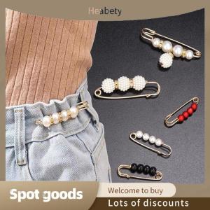 Heabety Fashion 3 Pcs Womens Clothing Brooch Set Rhinestone Brooches for Women Lapel Pin Tightening Waist Pin Diy Accessories