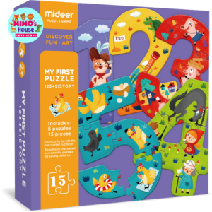 (8 MẪU MỚI) - XẾP HÌNH ĐẦU ĐỜI VUI NHỘN NHIỀU CHỦ ĐỀ CỦA MIDEER - MY FIRST PUZZLE MIDEER - MIMO HOUSE