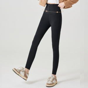 Warm and shaping tummy control pants plus velvet leggings yoga pants