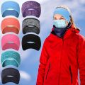 Syhood 8-Piece Fleece Headband Ear Warmers with Buttons - Stretchy Winter Running Sweatbands for Women and Men - Vivid Colors. 