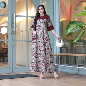 DRES SULTAN JUMBO MESIR ZIGZAG MOTIF KOMBINASI POLOS TERBARU MODEL KEKINIAN