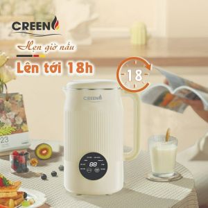Máy làm sữa hạt CREEN CR-1000 công nghệ Đức máy làm sữa hạt Số 1 hiện nay máy nấu sữa hạt dung tích lớn có hẹn giờ thông minh máy làm sữa đậu nành