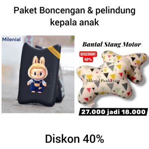 JOK+BANTAL PELINDUNG KEPALA ANAK Jok Boncengan Anak Stylish Karakter