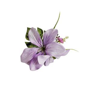Realistic Artificial Lilies Hair Clip Elegant Side Clip For Weddings Parties Lightweight Floral Hairpin Hair Accessory