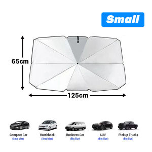 【✅SG stock】Summer Car Sunshade Umbrella / Retractable Folding Sun Shade Shield / Front Windshield Cover / Sun & UV Protection