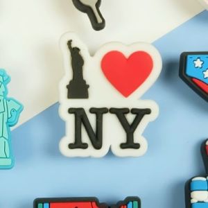 JBCS 🌈🔆- ตัวติดรองเท้ามีรู “อเมริกา สไตล์ ” 🌈👠Shoe Charms “USA Style “ งานดี สีสวยสด  ดีต่อใจ ลายนี้เริ่ดดดด